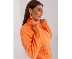 Wool Fashion Italia Megztinis-AT-SW-23401.97P-šviesiai oranžinis