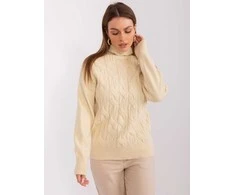 Wool Fashion Italia Megztinis-AT-SW-23401.97P-šviesiai smėlio spalvos
