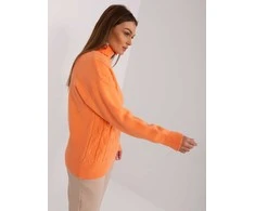 Wool Fashion Italia Megztinis-AT-SW-23401.97P-šviesiai oranžinis