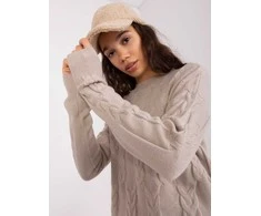 Wool Fashion Italia Megztinis-AT-SW-2340.43-smėlio spalvos