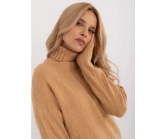 Wool Fashion Italia Megztinis-AT-SW-2342-1,35-šviesiai rudas