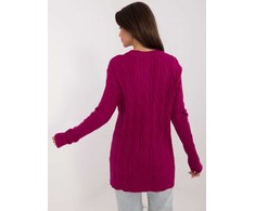 Wool Fashion Italia Sweter-AT-SW-2343.88-ciemny violetinė