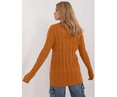 Wool Fashion Italia Megztinis-AT-SW-2343.88-tamsiai geltonas