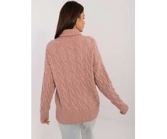 Wool Fashion Italia Megztinis-AT-SW-23445.00-tamsiai rožinis