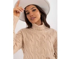 Wool Fashion Italia Megztinis-AT-SW-23445.00-smėlio spalvos