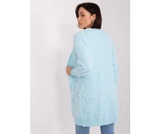 Wool Fashion Italia Megztinis moterims AT-SW-234502.38X, šviesiai mėlynas