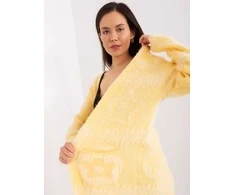 Wool Fashion Italia Megztinis-AT-SW-234503.00P-šviesiai geltonas