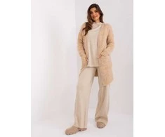 Wool Fashion Italia Megztinis moterims AT-SW-234503.00P, smėlio spalvos