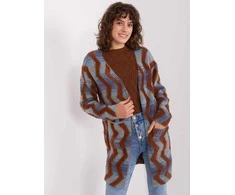Wool Fashion Italia Megztinis-AT-SW-234701.34-tamsiai mėlynas