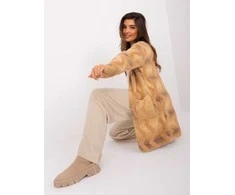 Wool Fashion Italia Megztinis-AT-SW-234701.34-smėlio spalvos