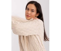 Wool Fashion Italia Megztinis-AT-SW-2348.07-šviesiai smėlio spalvos