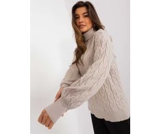 Wool Fashion Italia Megztinis-AT-SW-2348.07-smėlio spalvos