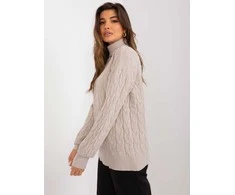 Wool Fashion Italia Megztinis-AT-SW-2348.07-smėlio spalvos