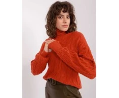 Wool Fashion Italia Megztinis-AT-SW-2348.88-tamsiai oranžinis