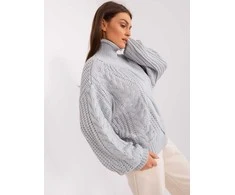 Wool Fashion Italia Megztinis-AT-SW-2350.91P-pilkas
