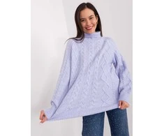 Wool Fashion Italia Megztinis - AT-SW-2355-2.12P - šviesiai violetinis