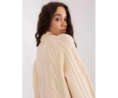Wool Fashion Italia Megztinis-AT-SW-2355-2.12P-šviesiai smėlio spalvos