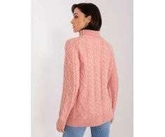 Wool Fashion Italia Megztinis-AT-SW-2355-2.19P-tamsiai rožinis
