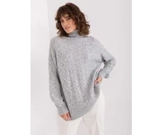 Wool Fashion Italia Megztinis-AT-SW-2355-2.19P-pilkas