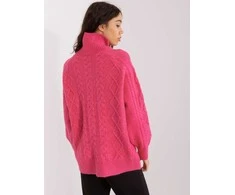 Wool Fashion Italia Megztinis-AT-SW-2355-2.30X-tamsiai rožinis