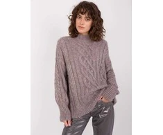 Wool Fashion Italia Megztinis-AT-SW-2363-2.30-tamsiai pilkas