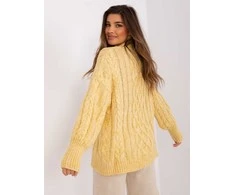 Wool Fashion Italia Megztinis-AT-SW-2363-2,30-šviesiai geltonas