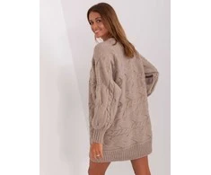 Wool Fashion Italia Megztinis-AT-SW-2367.76P-tamsiai smėlio spalvos