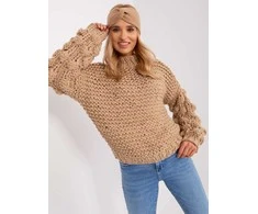 Wool Fashion Italia Megztinis-AT-SW-2382.97P-smėlio spalvos