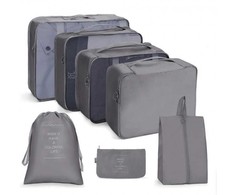 Ecarla Eu Sandelis 7 vnt. lagamino organizatorius, maišelių rinkinys, pilkas KS41WZ2