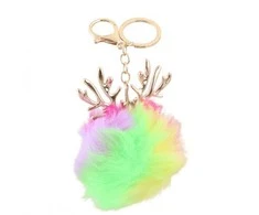 Eu Sandelis Antlers Neon POMPON raktų pakabukas BRL187