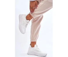 Balti sportiniai patogūs kokybiški bateliai Cross Jeans