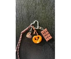 Boto Keychain For Bag Keys Chocolate Pretzel Heart Jorine