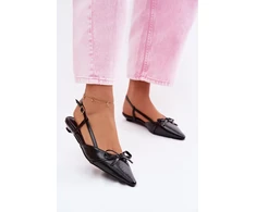 Boto Moteriški elegantiški juodi bateliai