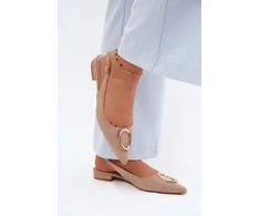 Boto Moteriški smėlio spalvos elegantiški bateliai