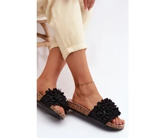 Boto Moteriškos šlepetės su gėlėmis