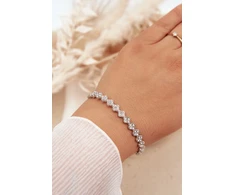 Boto Sidabrinis Women's Bracelet with Zirconia