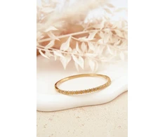 Boto Women's Bracelet With Small Cubic Zirconia Stainless Steel Gold