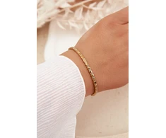 Boto Women's Bracelet With Small Cubic Zirconia Stainless Steel Gold