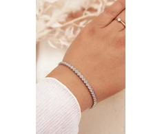 Boto Women's Bracelet With Small Zirconia Stainless Steel Sidabrinis