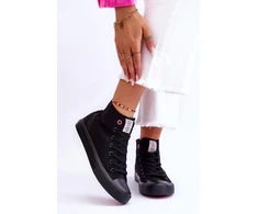 Cross Jeans juodi bateliai aukštesniu aulu