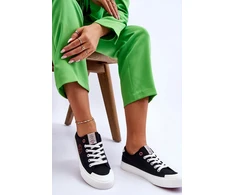 Cross Jeans juodi suvarstomi kokybiški bateliai