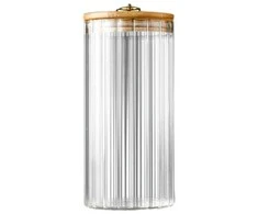 Eu Sandelis Cukrinė, stiklinis indas su bambukiniu dangteliu, l dydžio, 1150 ml 1 vnt. SZK169