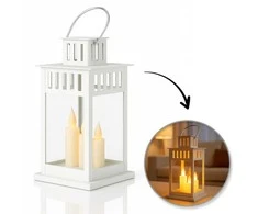 Eu Sandelis Dekoratyvinis LED žibintas su žvakės imitacija 8 x 15 cm - LAMP57B