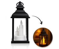 Eu Sandelis Dekoratyvinis LED žibintas su žvakių imitacija 10 x 22 cm - LAMP52CZ