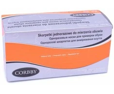 Disposable shoe measuring socks 120 pieces Corbby