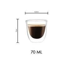 Eu Sandelis Dvigubo stiklo termo stiklinė 70ml