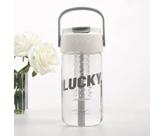 Eu Sandelis Butelis, vandens buteliukas su krepšeliu ir šiaudeliu 800 ml Lucky BD36