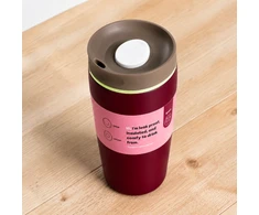 Eu Sandelis Didelės talpos termo puodelis 560 ml uždaromas termosas, bordo spalvos CUP30