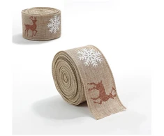 Eu Sandelis Kalėdinė juostelė - kaspinas, kalėdinė dovanų juostelė 5cm x 2m KSN130