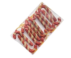 Eu Sandelis Kalėdiniai eglutės žaisliukais, raudoni saldainiai, rinkinys 10vnt KSN124